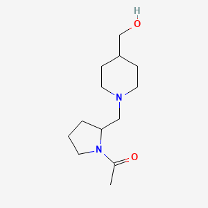 1-(2-((4-(Hydroxymethyl)piperidin-1-yl)methyl)pyrrolidin-1-yl)ethanone