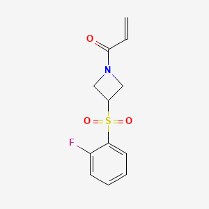 1-[3-(2-Fluorobenzenesulfonyl)azetidin-1-yl]prop-2-en-1-one