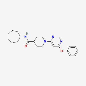 N-cycloheptyl-1-(6-phenoxypyrimidin-4-yl)piperidine-4-carboxamide