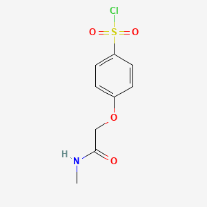 molecular formula C9H10ClNO4S B2819012 4-Methylcarbamoylmethoxy-benzenesulfonyl chloride CAS No. 944888-19-1