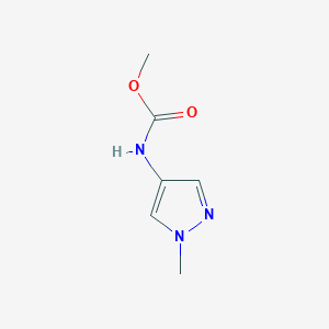 molecular formula C6H9N3O2 B2819017 methyl N-(1-methyl-1H-pyrazol-4-yl)carbamate CAS No. 1595939-00-6