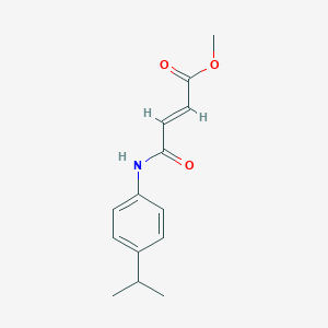 molecular formula C14H17NO3 B281902 Methyl 4-(4-isopropylanilino)-4-oxo-2-butenoate 