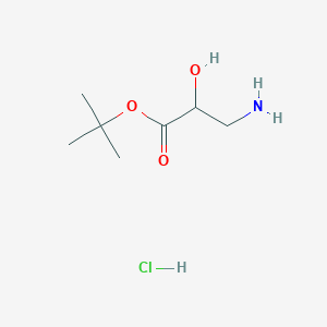 molecular formula C7H16ClNO3 B2819032 tert-Butyl 3-amino-2-hydroxypropanoate hydrochloride CAS No. 2225141-74-0