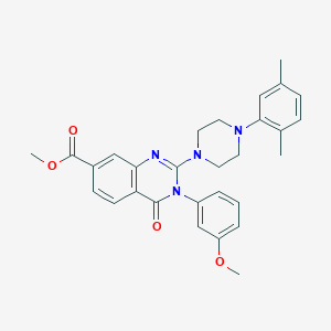 N-(3,4-difluorophenyl)-3-[(3-methyl-4-oxo-2,3,4,5-tetrahydro-1,5-benzothiazepin-7-yl)sulfonyl]propanamide