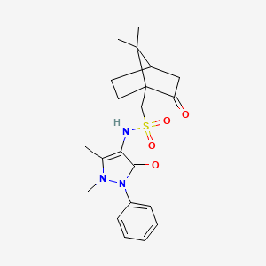 1-{7,7-dimethyl-2-oxobicyclo[2.2.1]heptan-1-yl}-N-(1,5-dimethyl-3-oxo-2-phenyl-2,3-dihydro-1H-pyrazol-4-yl)methanesulfonamide