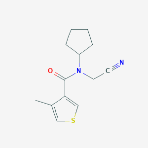 N-(Cyanomethyl)-N-cyclopentyl-4-methylthiophene-3-carboxamide