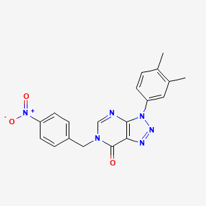 3-(3,4-Dimethylphenyl)-6-[(4-nitrophenyl)methyl]triazolo[4,5-d]pyrimidin-7-one