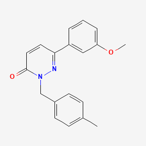 6-(3-Methoxyphenyl)-2-[(4-methylphenyl)methyl]pyridazin-3-one