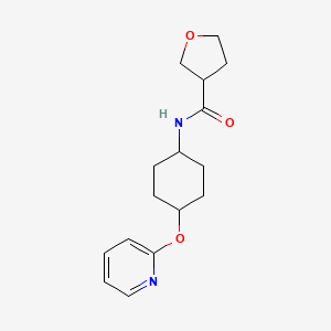N-((1r,4r)-4-(pyridin-2-yloxy)cyclohexyl)tetrahydrofuran-3-carboxamide