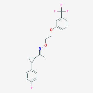 (E)-{1-[2-(4-fluorophenyl)cyclopropyl]ethylidene}({2-[3-(trifluoromethyl)phenoxy]ethoxy})amine