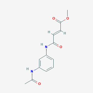 methyl (E)-4-(3-acetamidoanilino)-4-oxobut-2-enoate