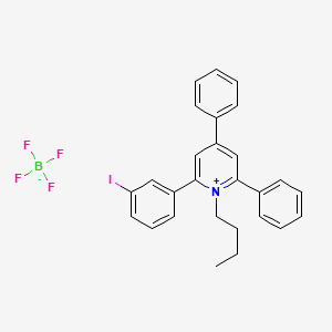 1-Butyl-2-(3-iodophenyl)-4,6-diphenylpyridin-1-ium; tetrafluoroborate