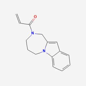 1-{1H,2H,3H,4H,5H-[1,4]diazepino[1,2-a]indol-2-yl}prop-2-en-1-one