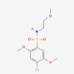4-chloro-2,5-dimethoxy-N-(2-methoxyethyl)benzenesulfonamide