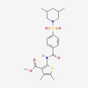 Methyl 2-(4-((3,5-dimethylpiperidin-1-yl)sulfonyl)benzamido)-4,5-dimethylthiophene-3-carboxylate