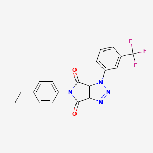 5-(4-ethylphenyl)-1-(3-(trifluoromethyl)phenyl)-1,6a-dihydropyrrolo[3,4-d][1,2,3]triazole-4,6(3aH,5H)-dione