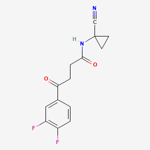 N-(1-cyanocyclopropyl)-4-(3,4-difluorophenyl)-4-oxobutanamide