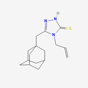 molecular formula C16H23N3S B2819121 5-(1-adamantylmethyl)-4-allyl-4H-1,2,4-triazole-3-thiol CAS No. 777879-33-1