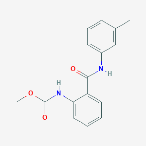 molecular formula C16H16N2O3 B281913 Methyl2-(3-toluidinocarbonyl)phenylcarbamate 
