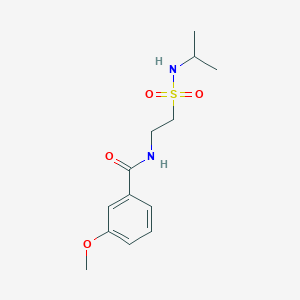 N-(2-(N-isopropylsulfamoyl)ethyl)-3-methoxybenzamide