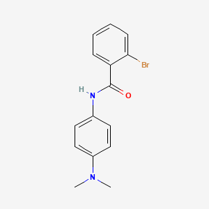 molecular formula C15H15BrN2O B2819140 2-bromo-N-[4-(dimethylamino)phenyl]benzamide CAS No. 304672-44-4