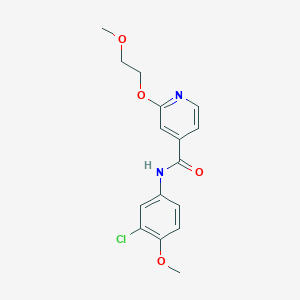molecular formula C16H17ClN2O4 B2819155 N-(3-chloro-4-methoxyphenyl)-2-(2-methoxyethoxy)isonicotinamide CAS No. 2034389-73-4