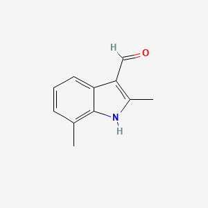 molecular formula C11H11NO B2819157 2,7-Dimethyl-1H-indole-3-carbaldehyde CAS No. 872505-78-7