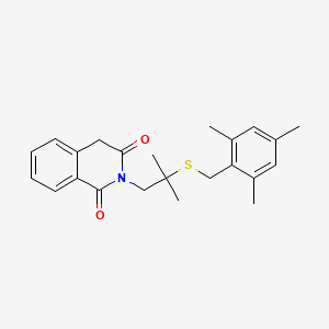 2-{2-[(mesitylmethyl)sulfanyl]-2-methylpropyl}-1,3(2H,4H)-isoquinolinedione