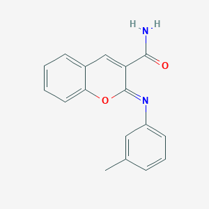 2-m-Tolylimino-2H-chromene-3-carboxylic acid amide