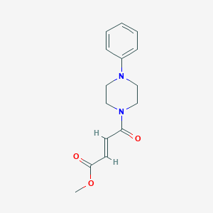 molecular formula C15H18N2O3 B281918 Methyl 4-oxo-4-(4-phenyl-1-piperazinyl)-2-butenoate 