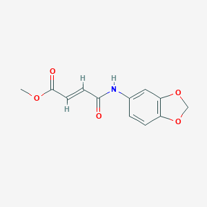 molecular formula C12H11NO5 B281919 Methyl 4-(1,3-benzodioxol-5-ylamino)-4-oxo-2-butenoate 