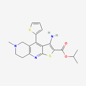 Isopropyl 3-amino-6-methyl-4-(2-thienyl)-5,6,7,8-tetrahydrothieno[2,3-b][1,6]naphthyridine-2-carboxylate