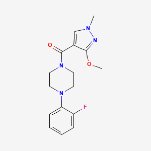 (4-(2-fluorophenyl)piperazin-1-yl)(3-methoxy-1-methyl-1H-pyrazol-4-yl)methanone