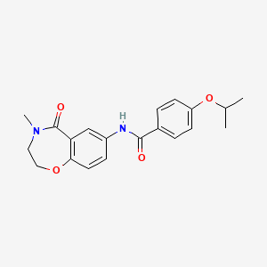 4-isopropoxy-N-(4-methyl-5-oxo-2,3,4,5-tetrahydrobenzo[f][1,4]oxazepin-7-yl)benzamide