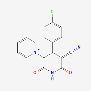 4-(4-Chlorophenyl)-3-cyano-6-oxo-5-(1-pyridiniumyl)-1,4,5,6-tetrahydro-2-pyridinolate
