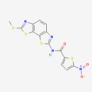 N-(2-methylsulfanyl-[1,3]thiazolo[4,5-g][1,3]benzothiazol-7-yl)-5-nitrothiophene-2-carboxamide