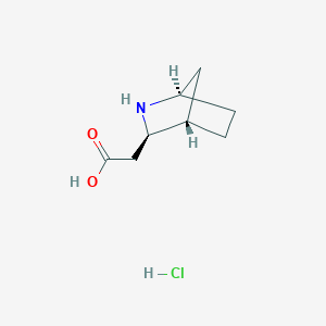 2-[(1R,3R,4S)-2-Azabicyclo[2.2.1]heptan-3-yl]acetic acid;hydrochloride