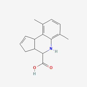 6,9-Dimethyl-3a,4,5,9b-tetrahydro-3H-cyclopenta[c]quinoline-4-carboxylic acid