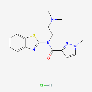 N-(1,3-benzothiazol-2-yl)-N-[2-(dimethylamino)ethyl]-1-methyl-1H-pyrazole-3-carboxamide hydrochloride