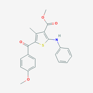 Methyl 2-anilino-5-(4-methoxybenzoyl)-4-methyl-3-thiophenecarboxylate