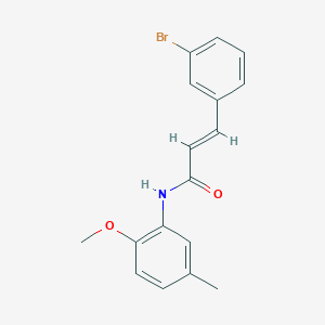 (2E)-3-(3-bromophenyl)-N-(2-methoxy-5-methylphenyl)prop-2-enamide