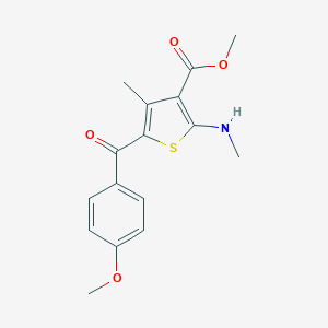 Methyl 5-(4-methoxybenzoyl)-4-methyl-2-(methylamino)-3-thiophenecarboxylate