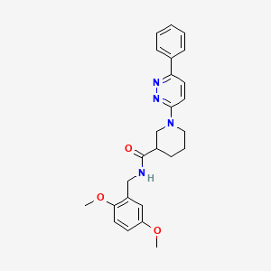 molecular formula C25H28N4O3 B2819236 N-(2,5-dimethoxybenzyl)-1-(6-phenylpyridazin-3-yl)piperidine-3-carboxamide CAS No. 1251594-72-5