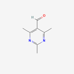 molecular formula C8H10N2O B2819242 2,4,6-三甲基嘧啶-5-甲醛 CAS No. 90905-56-9