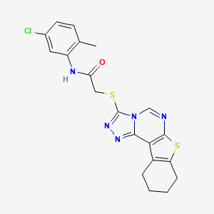 N-(5-chloro-2-methylphenyl)-2-(8,9,10,11-tetrahydro[1]benzothieno[3,2-e][1,2,4]triazolo[4,3-c]pyrimidin-3-ylthio)acetamide