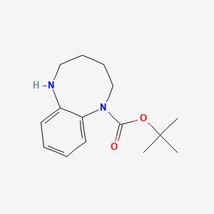 molecular formula C15H22N2O2 B2819251 叔丁基1,2,3,4,5,6-六氢-1,6-苯并二氮杂环-1-甲酸乙酯 CAS No. 946386-51-2