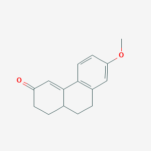 molecular formula C15H16O2 B2819263 3-Keto-7-methoxy-1,2,3,9,10,10a-hexahydrophenanthrene CAS No. 65817-04-1