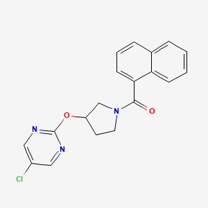 (3-((5-Chloropyrimidin-2-yl)oxy)pyrrolidin-1-yl)(naphthalen-1-yl)methanone
