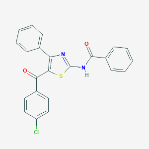 molecular formula C23H15ClN2O2S B281927 N-[5-(4-chlorobenzoyl)-4-phenyl-1,3-thiazol-2-yl]benzamide 