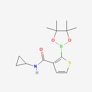 3-(N-Cyclopropylcarbamoyl)thiophene-2-boronic acid pinacol ester
